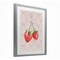 Stupell Industries Bows & Berries Strawberry Framed Print Under Glass, design by Jesse Keith
